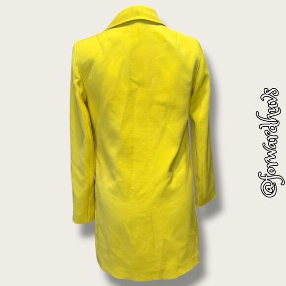 Tahari Wing Collar Open Front Jacket Sunflower Yellow – Size 2 - Picture 3 of 8